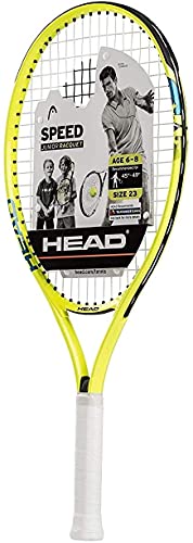 HEAD Speed Kids Tennis Racquet - Beginners Pre-Strung Head Light Balance Jr Racket - 23 Inch, Yellow