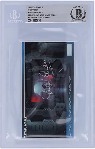 David Cripps Star Wars Autographed 1995 Topps Widevision #9 BAS Authenticated Card - Movie Trading Cards