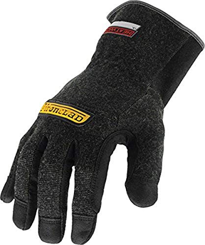 Ironclad HEATWORX REINFORCED; Heat and Cut Resistant Gloves, Palm Heat Protection Rated up to 450°F, (1 Pair), Black