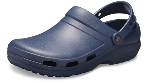 Crocs womens Men's and Women's Specialist Ii Vent | Work Shoes Clog, Navy, 9 Women 7 Men US