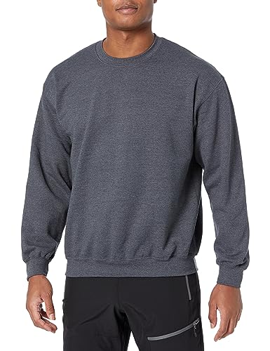 Gildan Men's Heavy Blend Crewneck Sweatshirt - Large - Dark Heather