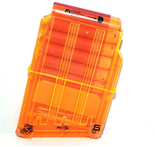 BXE 6 Darts Ammo Magazine Clip Replacement for Nerf N-Strike Mega Centurion Blaster