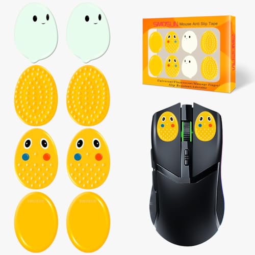VLBOTE Mouse Grip Tape,Mouse Performance Auxiliary Enhancement, Anti-Slip, Finger Massage, Posture Correction, Suitable for Various Types of Mice Such As Logitech and Razer, for Work and Games