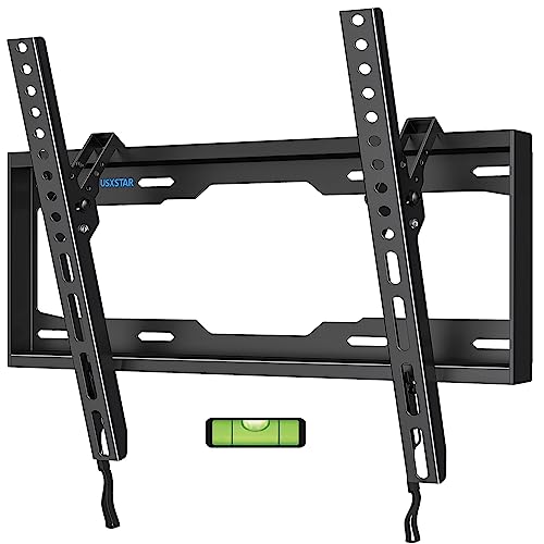 Tilting TV Wall Mount for Most 26-60 Inch TVs, Tilt TV Mount with Quick Release Lock, Low Profile Wall Mount TV Bracket Max VESA 400x400mm, Holds up to 99 lbs, Fits 8''-16'' Studs by USX STAR