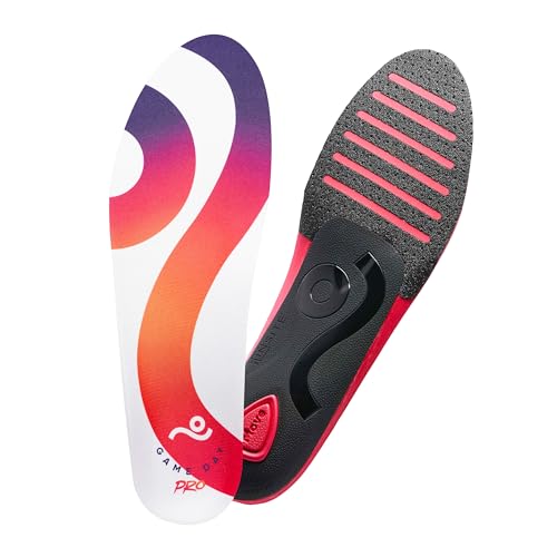 Move Game Day Pro- Ultimate Performance Sports Insoles for Basketball, Volleyball, Football, Tennis, Athletics, Baseball, Running, and Active Lifestyle. Extra Shock Absorption (M 9-9.5/WM 10.5-11)