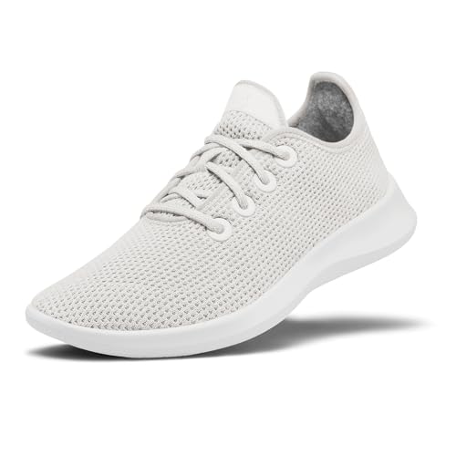 Allbirds Women’s Tree Runners Everyday Sneakers, Machine Washable Shoe Made with Natural Materials - Kaikoura White (White Sole) - 8 Medium