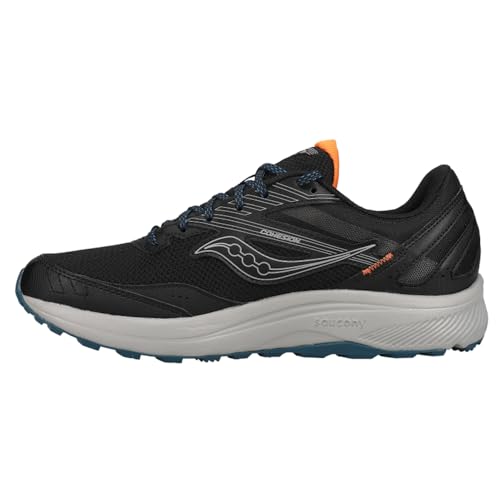 Saucony Men's Cohesion TR15 Trail Running Shoe, BLK/Nightshade, 10.5 Wide
