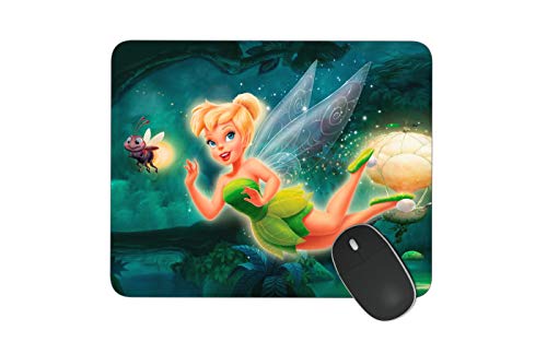 JNKPOAI Tinker Bell Mouse Pad Non-Slip Square Mouse Pad for Office Souvenir Mouse Pad for Gife (Tinker Bell)