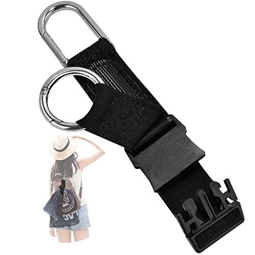 ZINZ Elastic Jacket Gripper Travel Strap with D-Ring Hooks and Buckle, Suitcase Straps Belts Travel Accessories, Makes Your Hands Free,Black