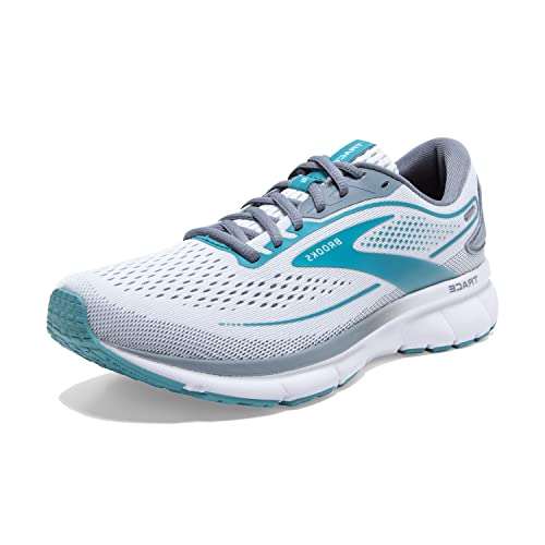 Brooks Women’s Trace 2 Neutral Running Shoe - White/Grey/Porcelain - 8.5 Medium