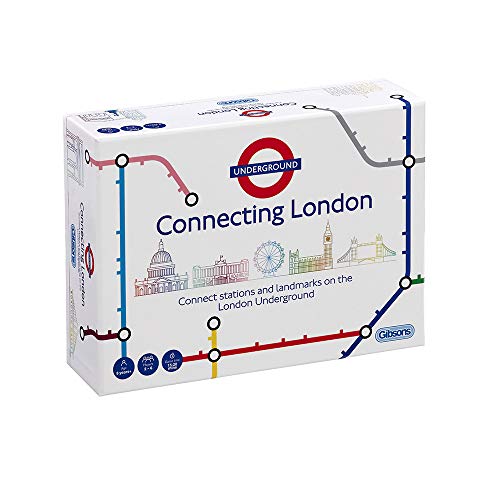 Gibsons Connecting London Game | TFL | Connect The London Underground to Beat Your Family & Friends | Ages 8+, 2-6 Players