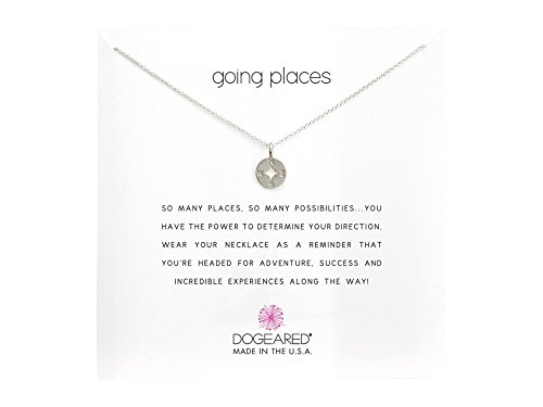 Dogeared Going Places Compass Reminder Necklace Sterling Silver One Size