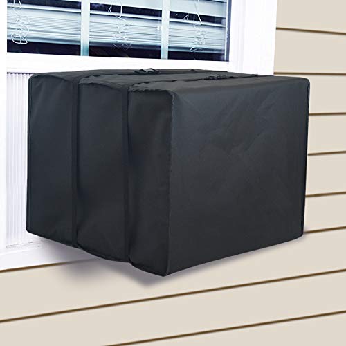 Foozet Window Air Conditioner Cover for Outside Unit, 27'W x 23'D x 18'H inches, Large, 420D