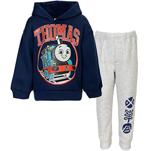 Thomas the Tank Engine & Friends Toddler Boys Fleece Pullover Hoodie and Pants Set Blue/Gray 3T