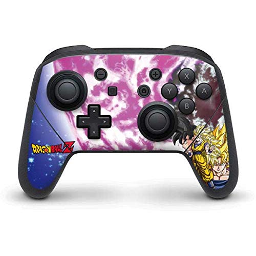 Skinit Decal Gaming Skin Compatible with Nintendo Switch Pro Controller - Officially Licensed Dragon Ball Z Dragon Ball Z Goku Forms Design