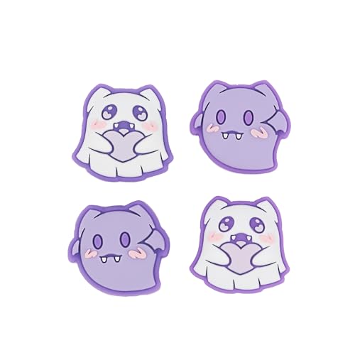 BLINGKIYO 4PCS Halloween Joystick Thumb Stick Grip Cute Thumb Grip Caps, Analog Cover for Switch OLED Joycon Thumb Grip Caps for Switch & Switch Lite & Switch OLED-Ghost