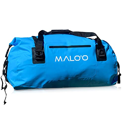Malo'o Waterproof Dry Bag Duffel 40L/60L/100L, Roll Top Duffel Keeps Gear Dry for Kayaking, Rafting, Boating, Swimming, Camping, Hiking, Beach, Fishing - Internal & External Pockets and Molle Loops