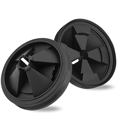 Garbage Disposal Splash Guard, 2-Pack Upgraded EPDM Rubber for InSinkErator Evolution Series 3 3/8' QCB-AM Sink Baffle Drain Cover 2022 Removable Quiet Collar EPDM Strainer Insert Parts Ullnosoo