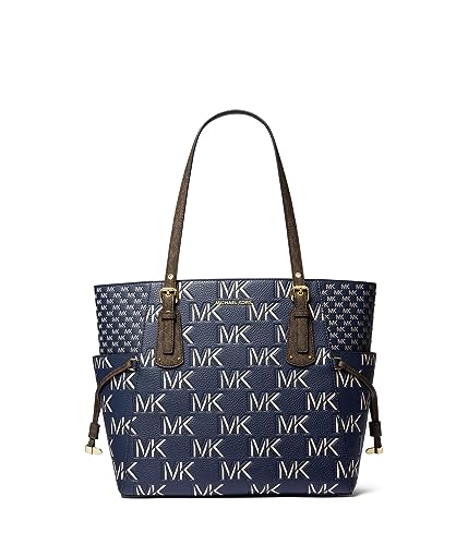 Michael Kors Voyager East/West Tote Brown/Navy One Size