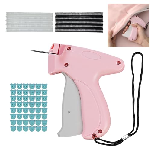 Generic Stitchy Gun for Clothing, Newest Stitchy Quick Clothing Fixer, Mini Quick Repair Garment Sewing Machine, Handheld Sewing Machine Instant Button Garment Connector (Pink-1PC), Generic-11