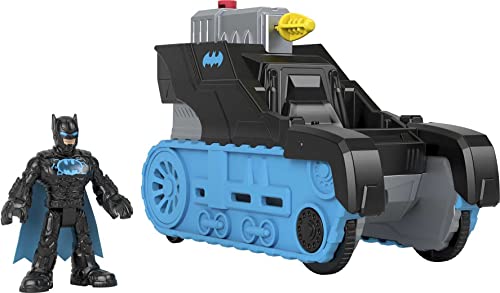 Imaginext DC Super Friends Batman Toy Bat-Tech Tank with Lights and Poseable Figure, Preschool Toys