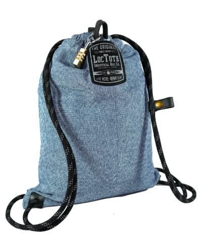 LOCTOTE Flak Sack Sport - Anti Theft Backpack | Cut-Resistant Bag with Locking Strap, Lock and Waterproof Coating | Men’s and Women’s Travel Backpack | Safe Travel Bag | Anti Theft Purse 1.0