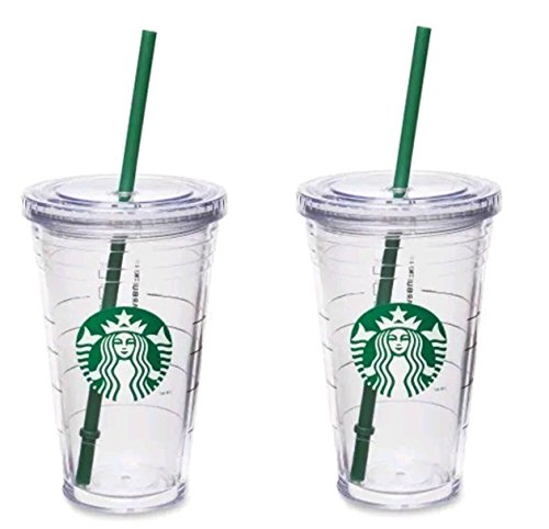 Starbucks Grande Insulated Travel Tumbler 16 OZ Double Wall Acrylic 2 Pack Set