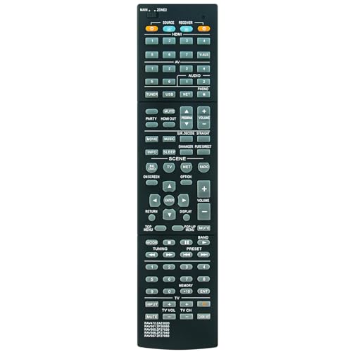 RAV472 ZA238200 Replacement Remote Control Applicable for Yamaha AV Receiver RX-V773 RX-A820 HTR-7065 RX-V673 HTR-6065 RX-V673BL RX-A720 RX-V773BL