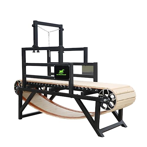 BowWowTread Large Dog Treadmill, Pet Treadmill, Dog Trotter Running Machine Exercise Equipment, Dogs Health Toys, for Dog Indoor Home 220lbs Capacity, Black