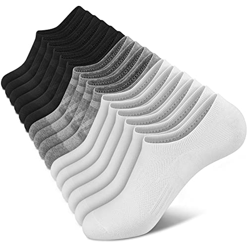 wernies No Show Socks Women - 8 Pairs Ankle Socks for Women, Low Cut Socks Short Cotton Socks, Invisible Casual Socks