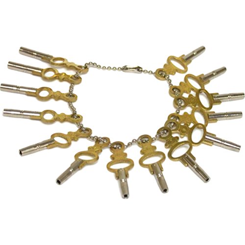14-Size Pocket Watch Key Set for Winding, Setting