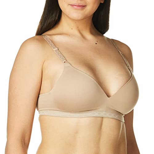 Warner's Women's Blissful Benefits Super Soft Wireless Lightly Lined Comfort Bra RM1691W, Toasted Almond, 36B