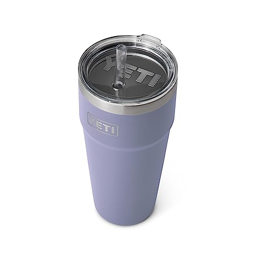 YETI Rambler 26 oz Straw Cup, Vacuum Insulated, Stainless Steel with Straw Lid, Cosmic Lilac