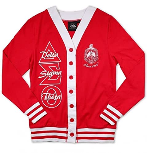 Delta Sigma Theta M11 Light Weight Cardigan Red [2XL]