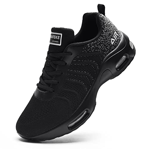 AUPERFRunning Shoes for Women Air Athletic Tennis Breathable Arch Support Sport Gym Walking Sneakers Black 9