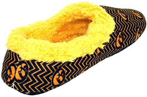 Comfy Feet Everything Comfy Iowa Hawkeyes Chevron Slip On Slipper MD