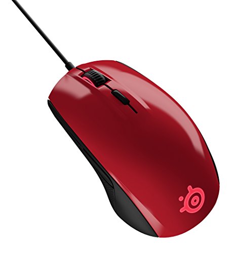 SteelSeries Rival 100, Optical Gaming Mouse - Forged Red