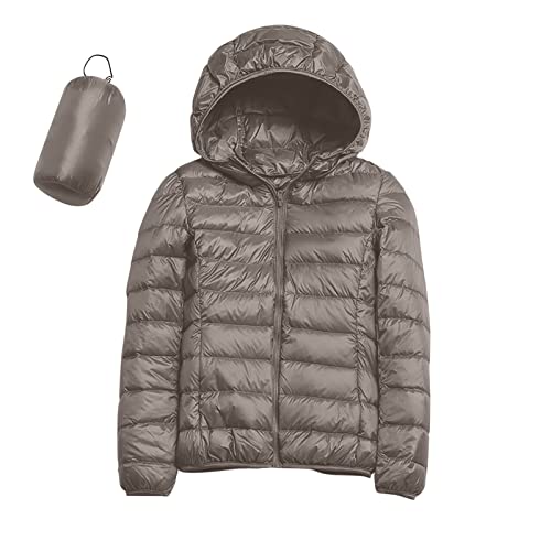 Women's Winter Puffer Down Jacket 2022,Long Sleeve Zipper Pockets Baggy Short Coats Warm Solid Thicken Jackets Coat Outerwear Goose Lightweight Womens Down Coat Stylish Windproof Outdoor Jacket