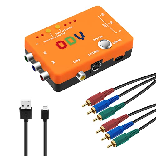 Mcbazel ODV-II Component/CVBS/S-Video to Component Converter for Retro Gaming Console