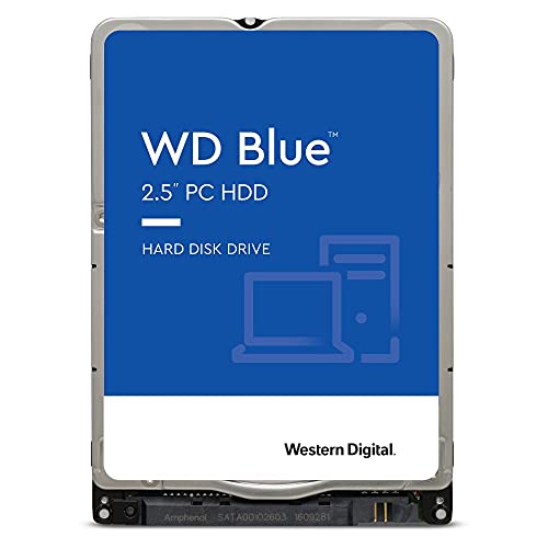 Western Digital 2TB WD Blue Mobile Hard Drive HDD - 5400 RPM, SATA 6 Gb/s, 128 MB Cache, 2.5' - WD20SPZX