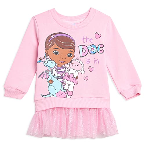 Disney Doc McStuffins Toddler Girls Fleece Sweatshirt Dress 4T