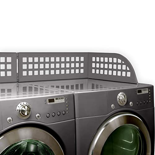 Haus Maus - The Original Laundry Guard - Keeps Laundry from Falling Behind Your Washer/Dryer - Magnetic - Fits Most Front Load Machines - 50.5' x 21' x 8' Made in North America (Slate Gray)