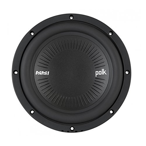 Polk Audio MM842 SVC MM1 Series 8' Marine & Car Subwoofer - 900W, 30-200Hz Frequency Response, Single 4-Ohm Voice Coils, Polypropylene Woofer Cone, Compact Subwoofer for Deep, Powerful Bass