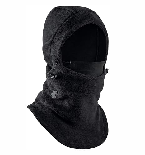 Tough Headwear Fleece Balaclava Ski Mask - Winter Face Mask for Men & Women - Face Cover for Extreme Cold Weather Gear