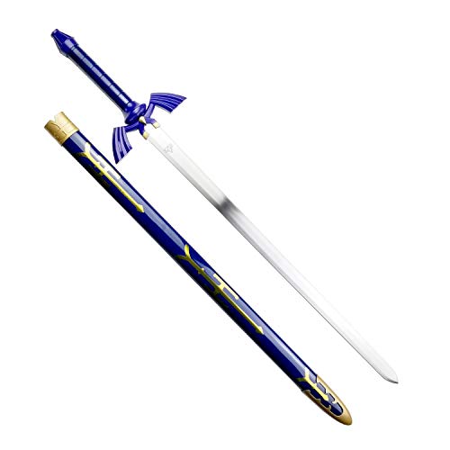 1sword Legend of Zelda Master Sword Replica - 49' High Carbon Steel Sword for Collection, Cosplay, LARP, Gifts - Master Sword Metal Fitting Design for Fans and Collectors