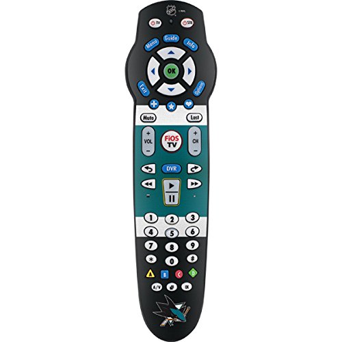 Skinit Decal Skin for Fios 2-Device Remote Control (P265) - Officially Licensed NHL San Jose Sharks Jersey Design