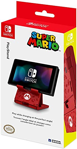 HORI Compact PlayStand - Mario Edition, Officially Licensed by Nintendo - Nintendo Switch, Adjustable
