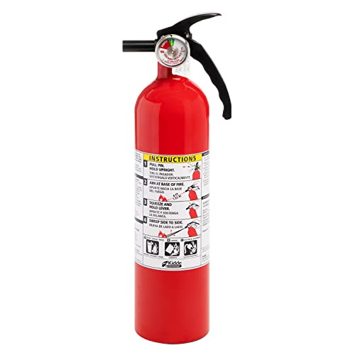 Kidde Fire Extinguisher for Home, 1-A:10-B:C, Dry Chemical Extinguisher, Red, Mounting Bracket Included, 1 Pack