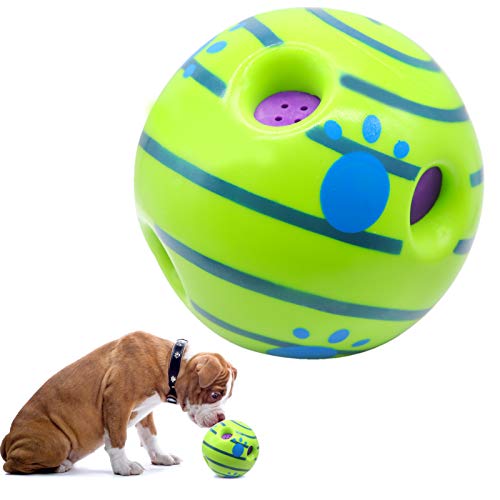 Besimple Giggle Ball Interactive Dog Toy, Funny Giggle Sounds Ball Puppies Training Playing Safe Funny Sound Talking Babble Ball for Small Medium Large Pet Dogs