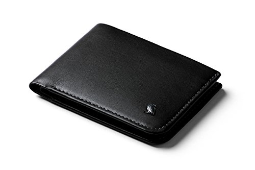 Bellroy Hide & Seek Wallet (Slim Leather Bifold Design, RFID Protected, Holds 5-12 Cards, Coin Pouch, Flat Note Section, Hidden Pocket) - Black